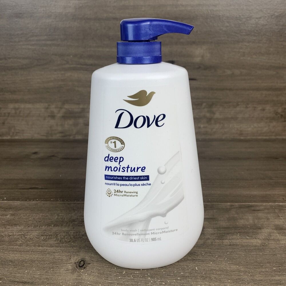 NEW Dove Body Wash with Pump Deep Moisture For Dry Skin The Driest Skin 30.6 oz
